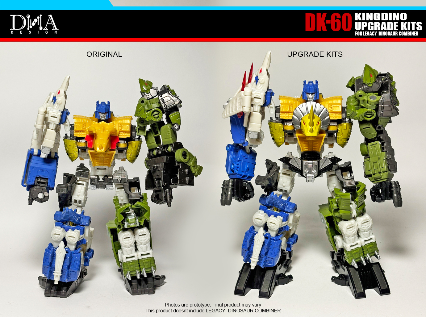 全国送料無料 DNA Images Official Kit Upgrade Kingdino DK-60 Design 子ども向けフィギュア